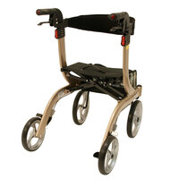 Drive Medical Nitro softwielen lichtgewicht rollator - champagne