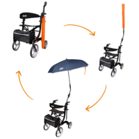 Drive universele Rollator Paraplu - Blauw/Oranje