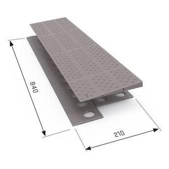 Modulaire drempelhulp 1 laags - 2 cm