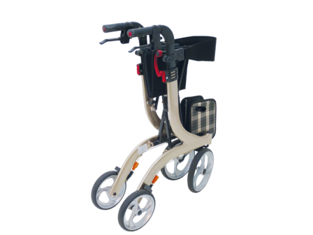 Drive Medical Nitro softwielen lichtgewicht rollator - champagne