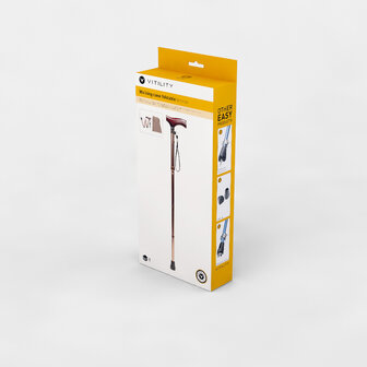 Wandelstok opvouwbaar &ndash; brons