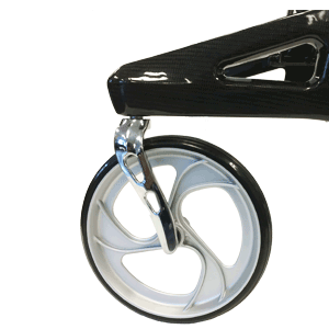 Drive Medical Nitro softwielen lichtgewicht rollator - wit