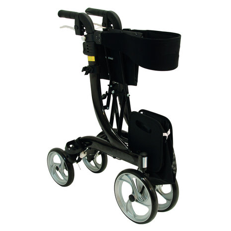 Nitro rollator zwart opgevouwen