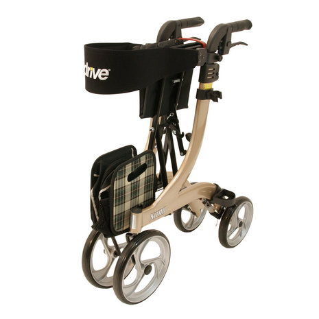 Drive Medical Nitro 2023 lichtgewicht rollator - champagne