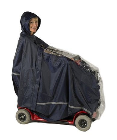 Scootmobiel poncho met venster - Luxe