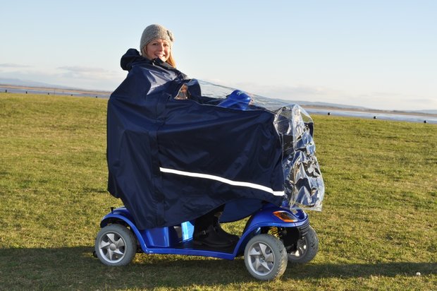 Scootmobiel poncho met venster - Luxe