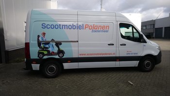 Nieuwe bestickering op onze bussen - Scootmobiel Polanen Nieuwe Bestickering Op Onze Bussen - Scootmobiel Polanen