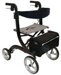 Drive Medical Nitro softwielen lichtgewicht rollator - zwart