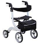 Drive Medical Nitro softwielen lichtgewicht rollator - wit