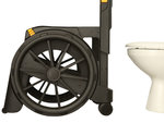 Wheelable vouwbare douche & toilet rolstoel