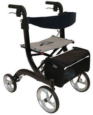 Drive Medical Nitro softwielen lichtgewicht rollator - zwart